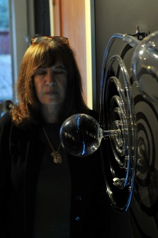 D'Agostino installing Research in the studio2